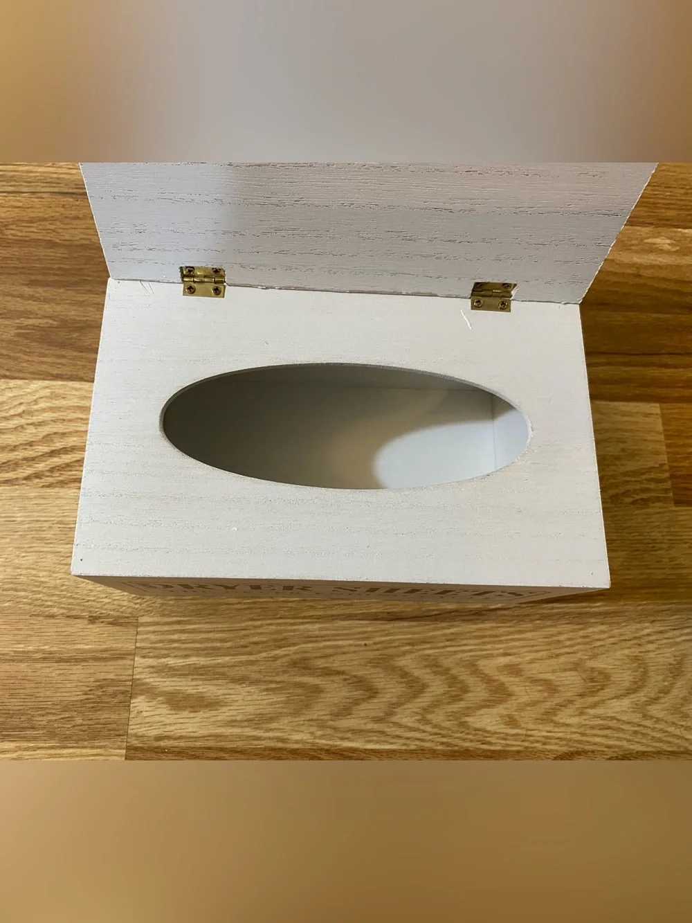 Farmhouse Dryer Holder with Lid - Rustic Dryer Dispenser NWOT